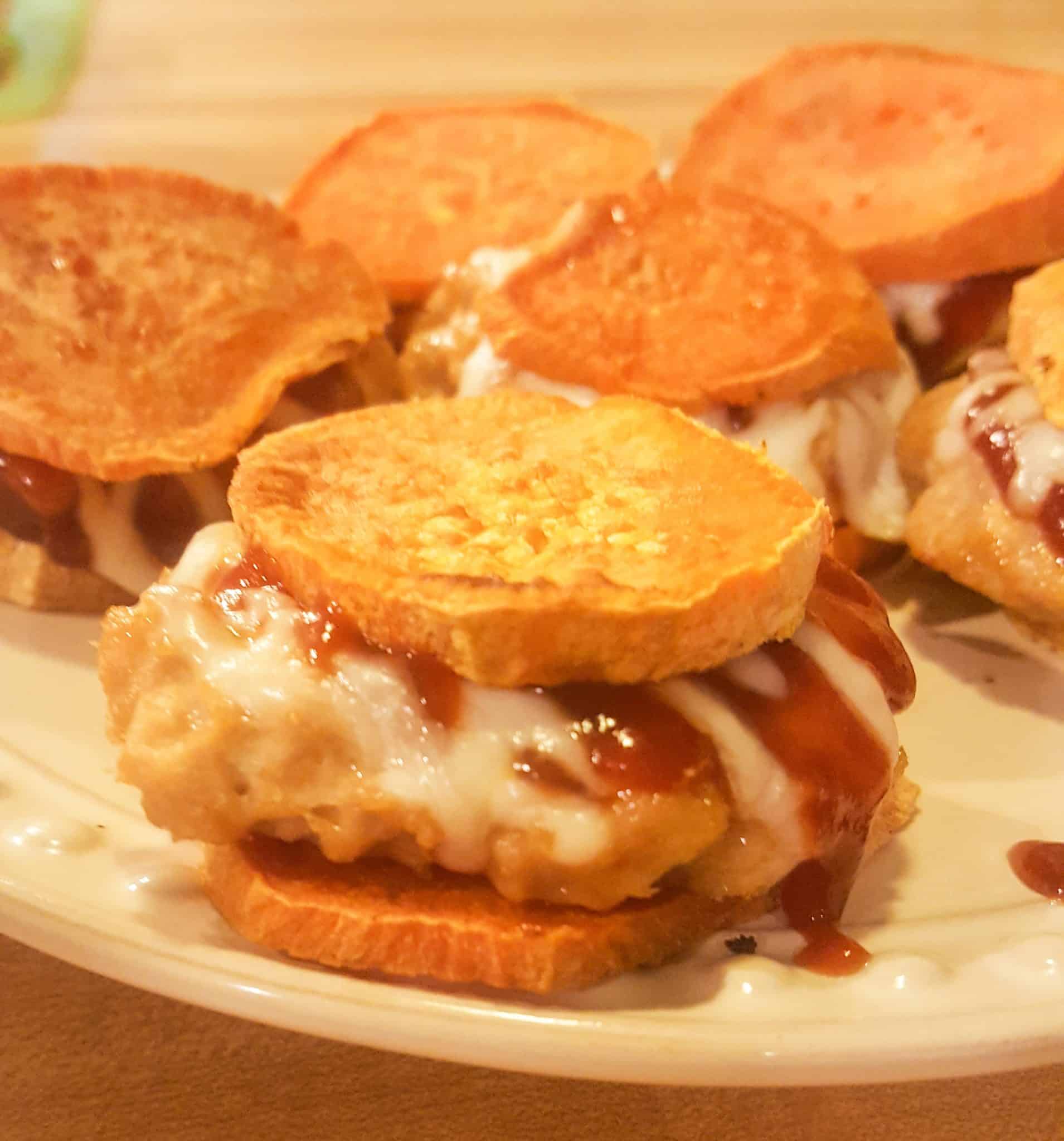 BBQ Chicken Sweet Potato Sliders