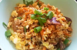 egg roll fried rice
