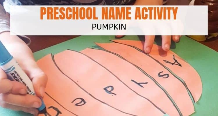 Preschool Name Activity -Pumpkin