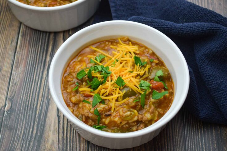 Image for One-Pot Stuffed Green Pepper Soup