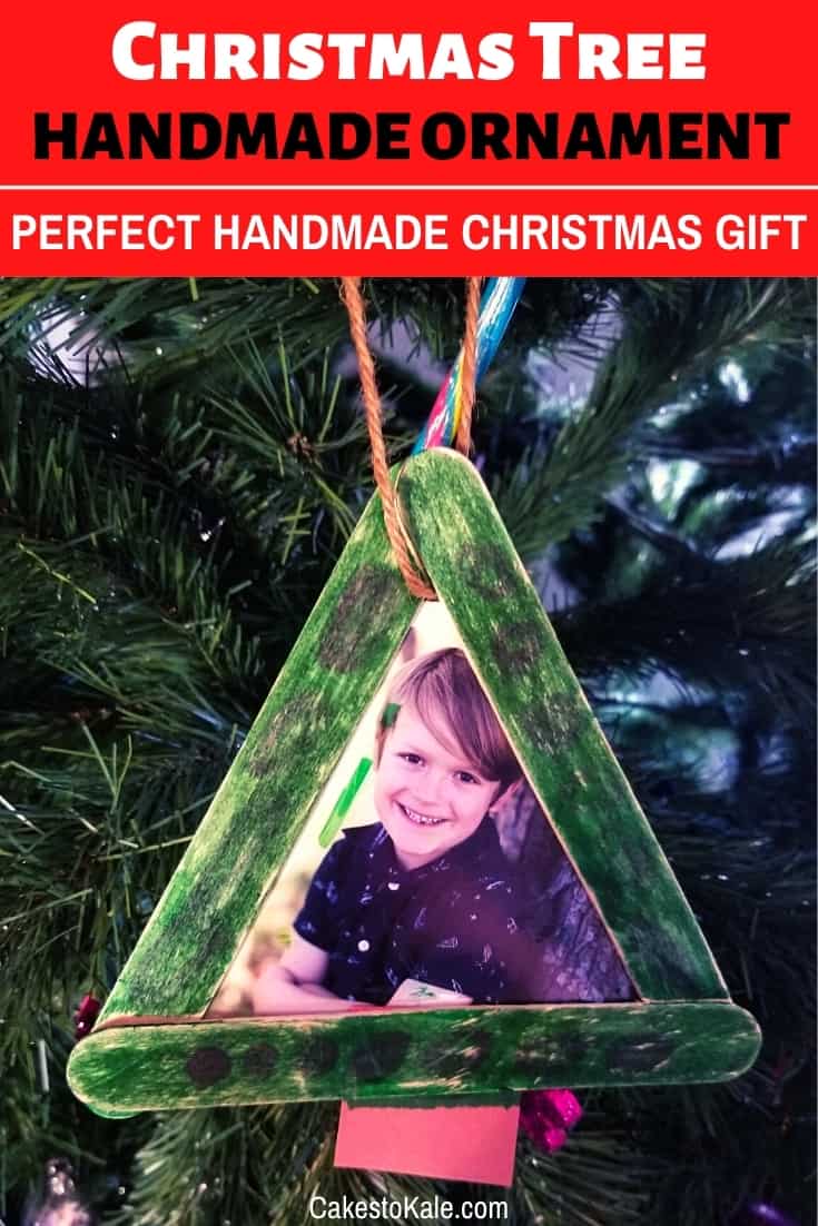 Popsicle Stick Christmas Tree Ornament