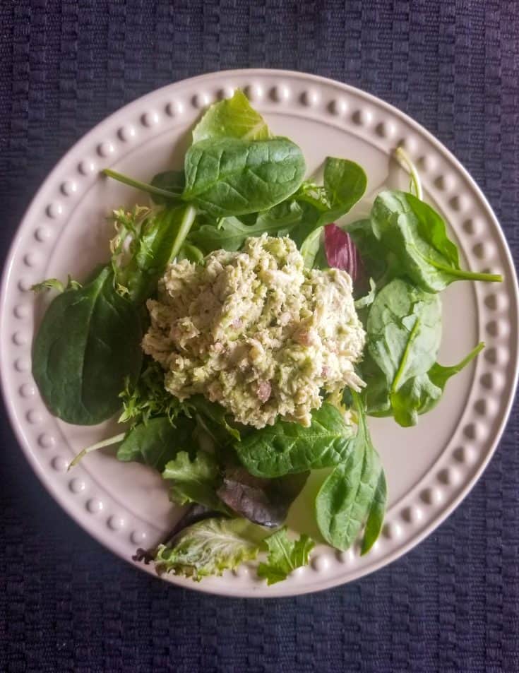Creamy Avocado Chicken Salad with Bacon