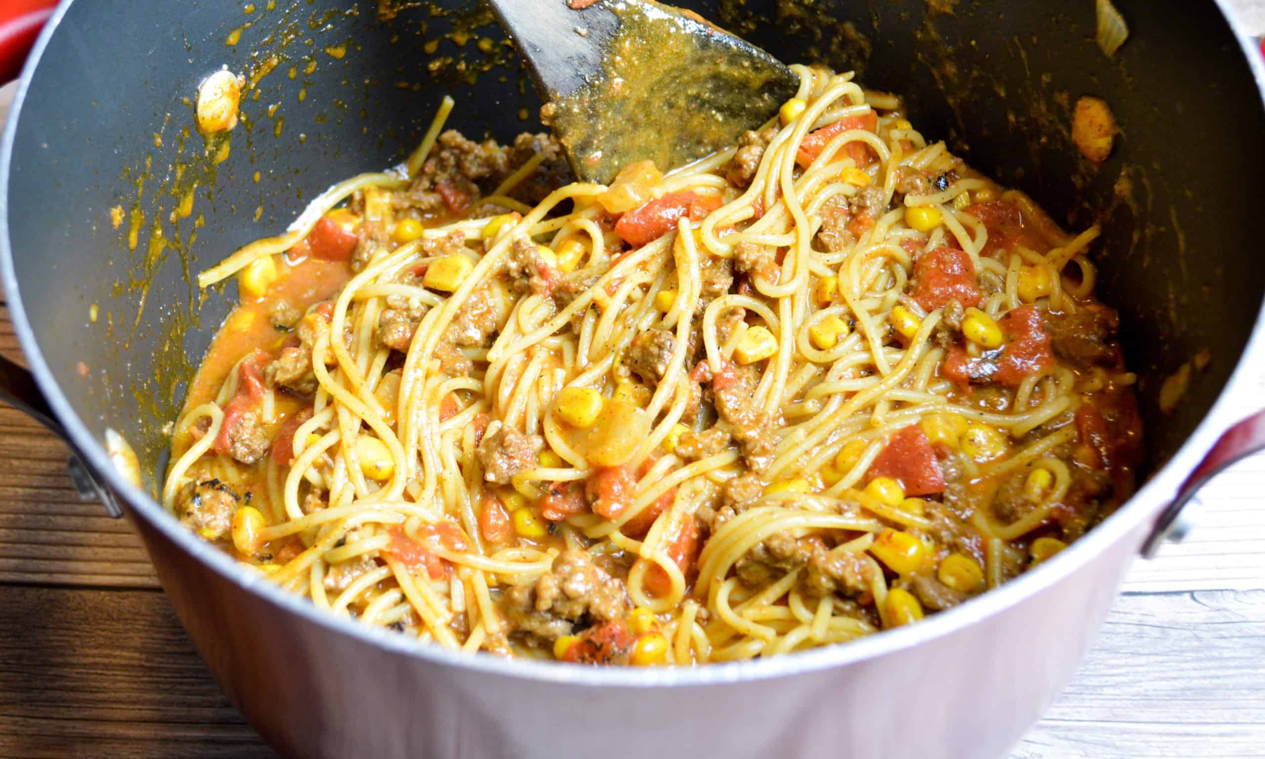 One Pot Taco Spaghetti One Pot Taco Spaghetti