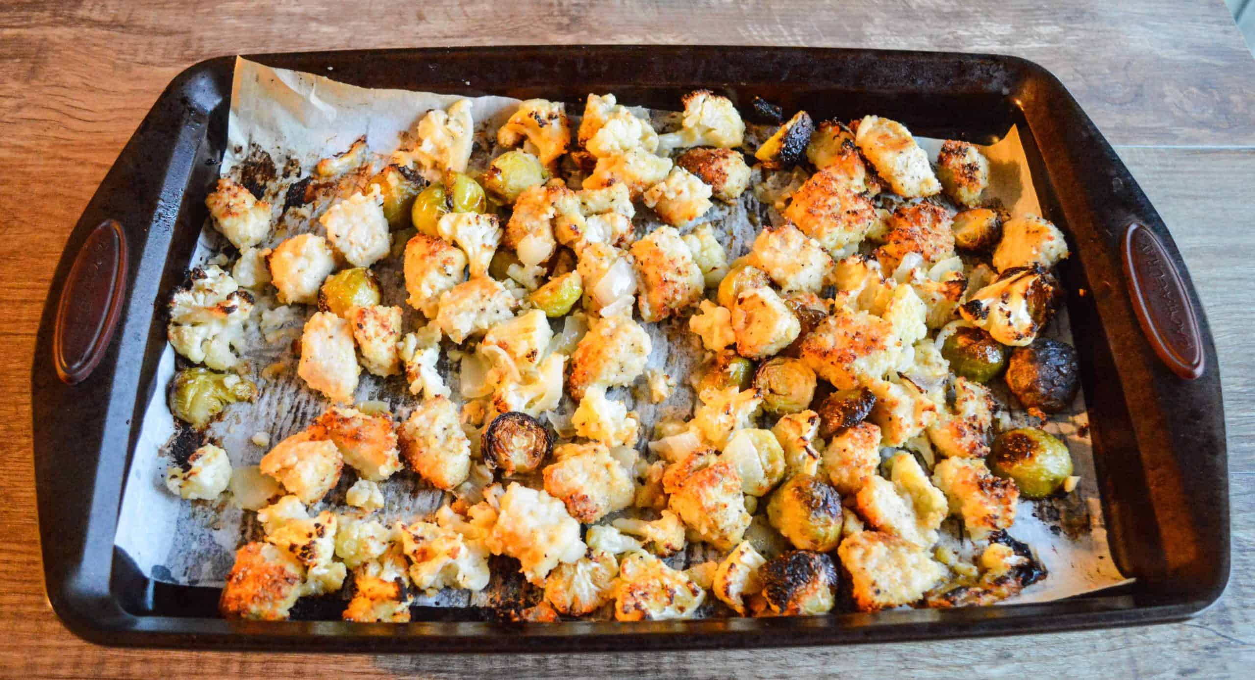 Garlic Parmesan Sheet Pan Chicken Dinner