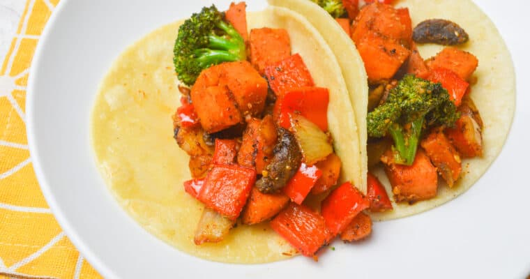 Quick Veggie Fajitas with Sweet Potato