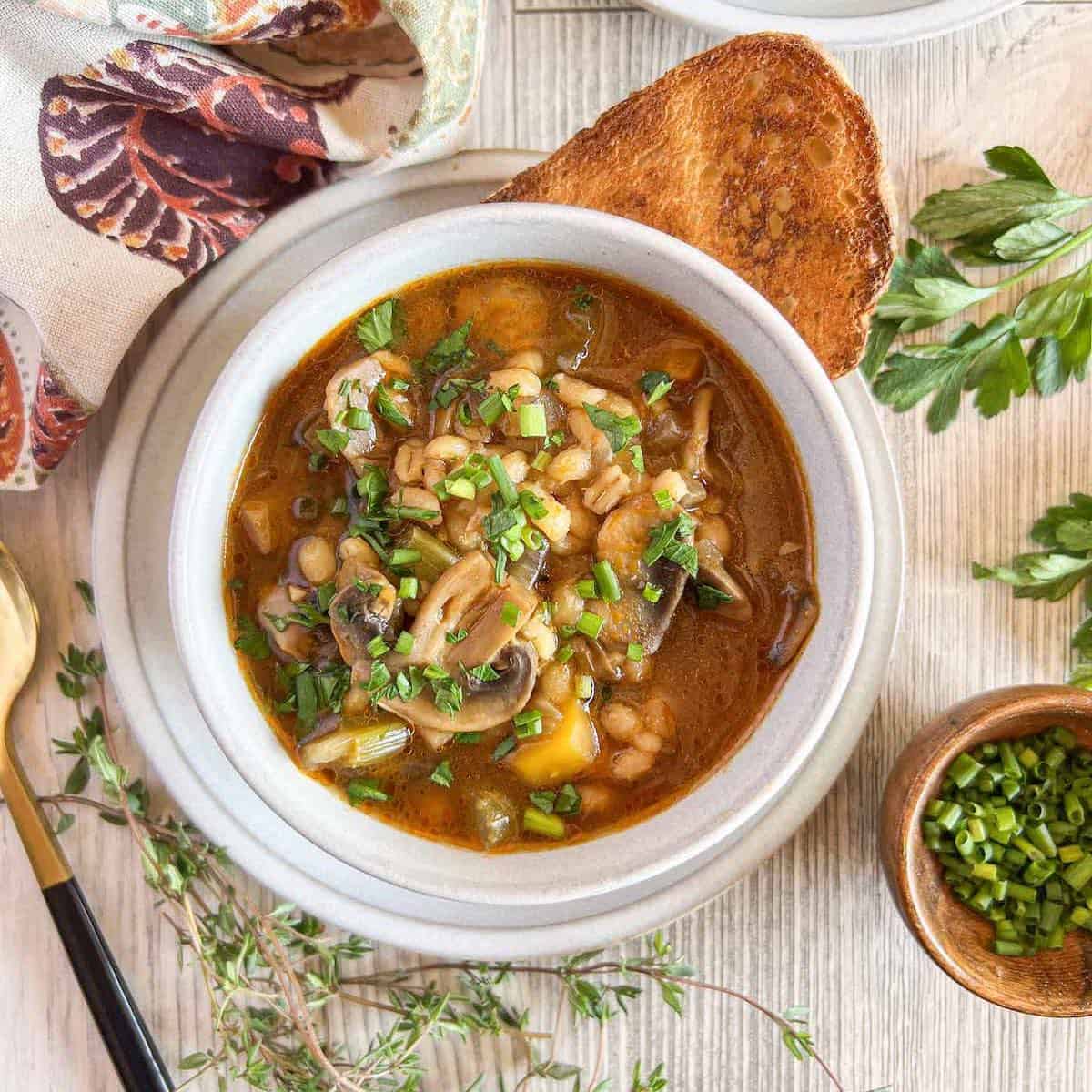 Image for Mushroom Barley Soup - Instant Pot or Stovetop