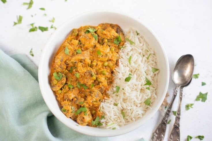 Image for Mushroom Matar Masala (Instant Pot & Stovetop)