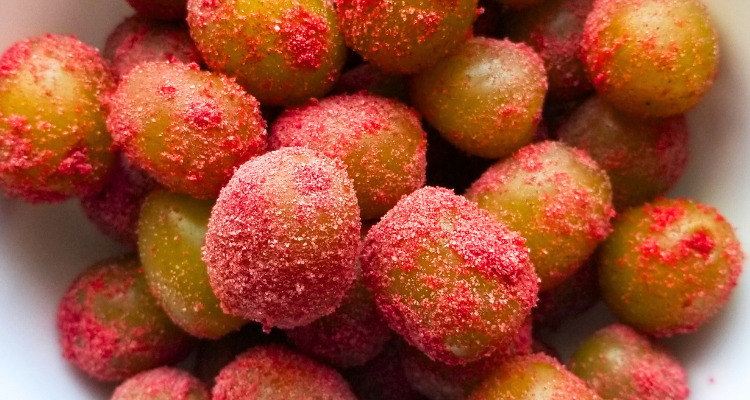 Fun Frozen Jello Grapes