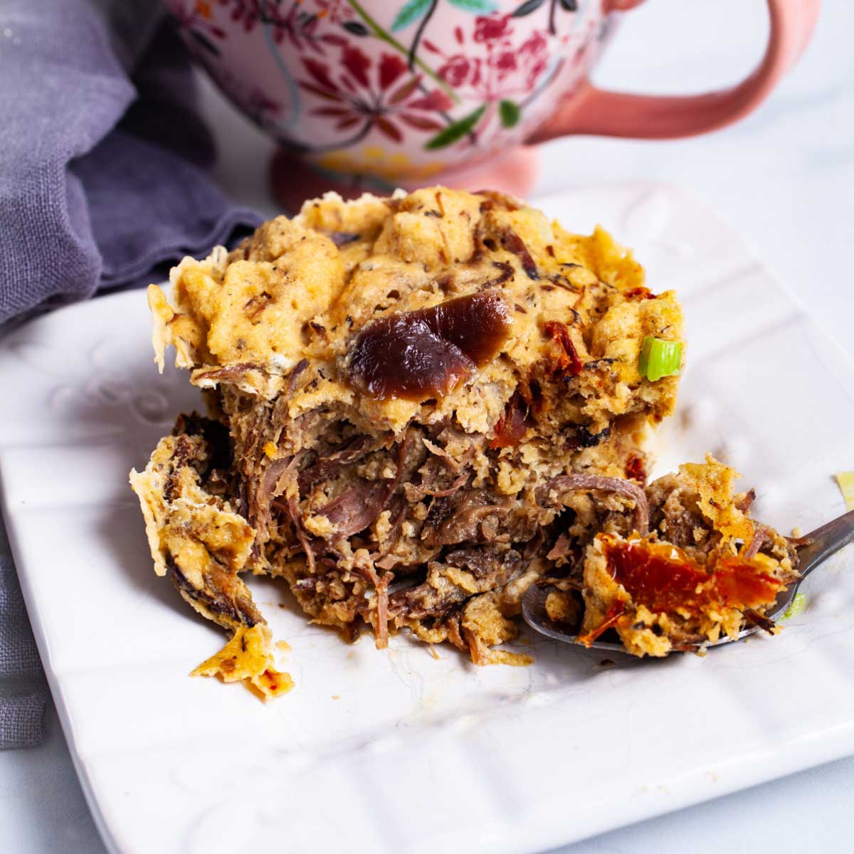Image for Savory Mug Cake With Leftover Beef 