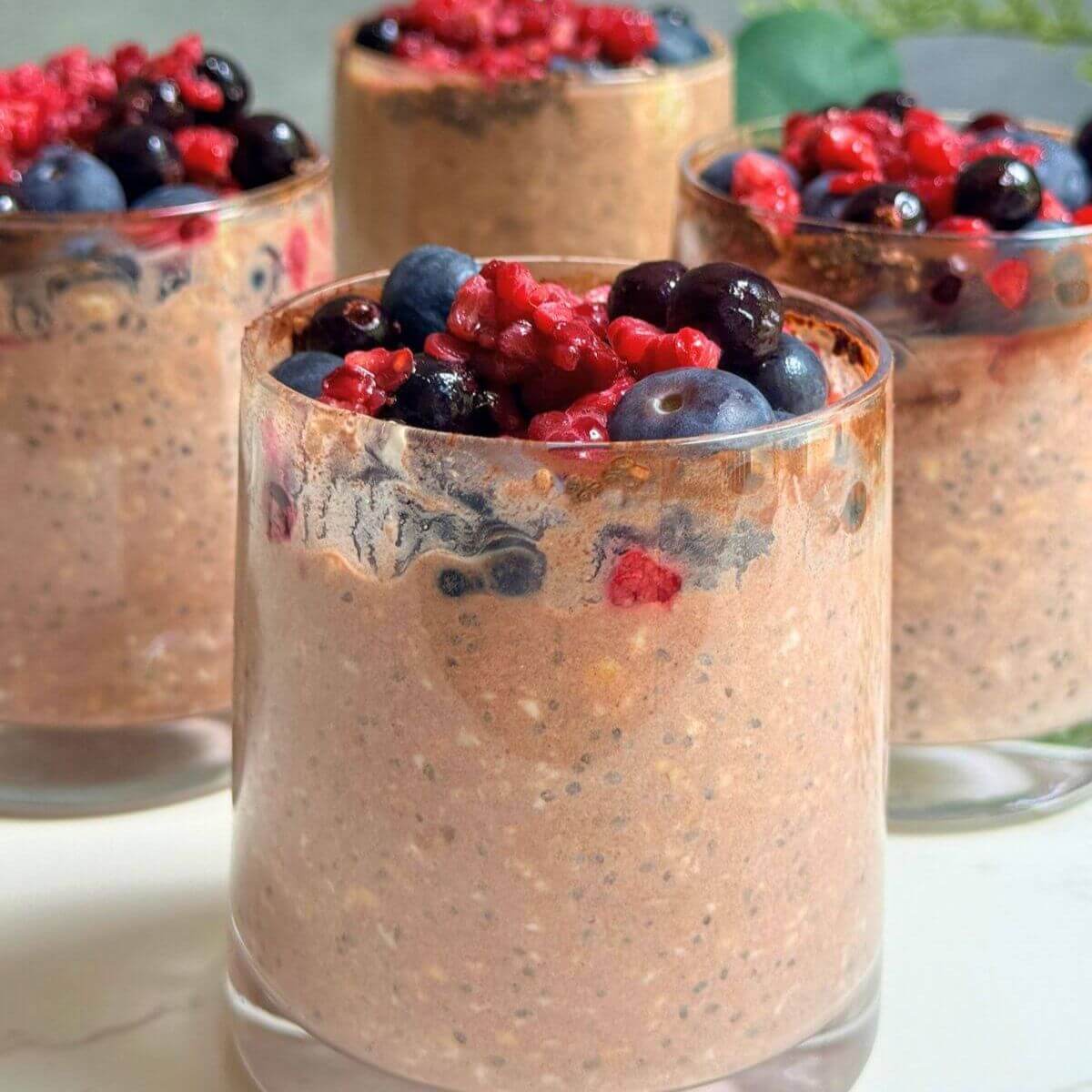 Image for Chocolate Berry Protein Overnight Oats